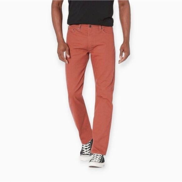 LEVI'S 513 Special Edition Salmon Red Denim Jeans - Picture 3 of 16